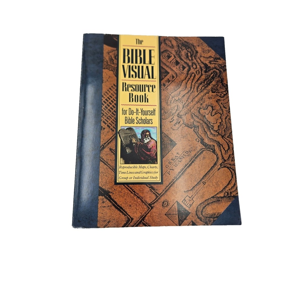 Bible Visual Resource Book Maps Charts Photos Study Guide 1989 Softcover